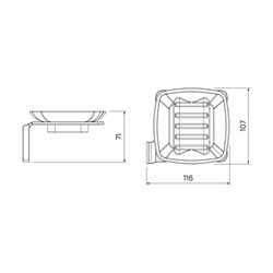 Мыльница IDDIS Slide матовое стекло, графит SLIGMG0i42 - фото 83869