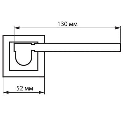 Ручка дверная PALLADIUM СITY A Oscar COFFEE - фото 8393