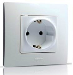 Розетка LEGRAND Etika 2К+З на винтах (белый) 672221 - фото 84050