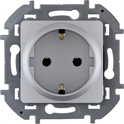 Розетка LEGRAND INSPIRIA 2К+3 алюминий 673722 - фото 84083
