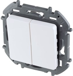 Выключатель LEGRAND INSPIRIA 2кл белый 673620 - фото 84095