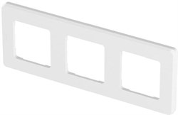 Рамка LEGRAND INSPIRIA 3 пост. белый 673950 - фото 84105