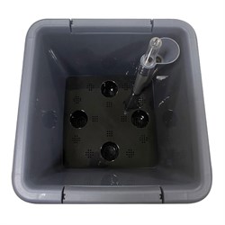 Горшок Munchen 5л с автополивом, с внутренней вставкой, квадратный 2,2л Утренний туман IG622411025 - фото 84334