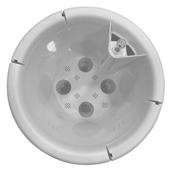 Горшок Munchen D250/9л с автополивом, с внутренней вставкой, круглый 6,2л Молочный шоколад IG6222110 - фото 84345