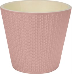 Горшок для цветов IDILAND Velvet D160мм, 1,6л, светло-розовый 221602807/02 - фото 84356