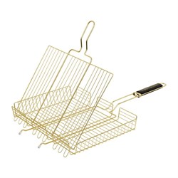 Решетка-гриль BOYSCOUT универсальная, большая GOLD, 65(+5)x42x32x5,5 cм 61909 - фото 84444