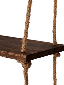 Полки QWERTY на канатах Kotor 3 яруса 43*20*1,5 см 72041 - фото 84464