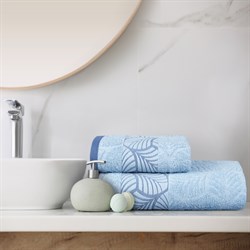 Полотенце махровое ВАСИЛИСА гл/кр Шервуд 50*90 голубой Skyway 100% хлопок - фото 84469