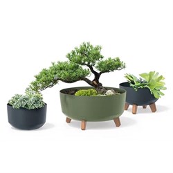 Горшок цветочный GRACIA Low антрацит DGRL240L-S433 - фото 84542