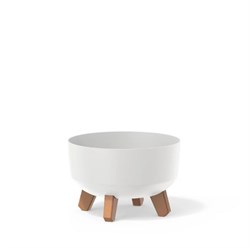 Горшок цветочный GRACIA Low белый DGRL240L-S449 - фото 84544