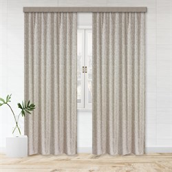 Шторы портьерные Ривьера 190*275 2шт жаккард тем.бежевый 46261 - фото 84604