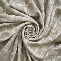 Шторы портьерные Калейдоскоп жаккард 135*260 2шт светло-бежевый 100782 - фото 84844