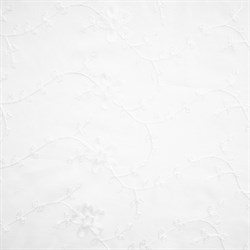 Шторы тюль с вышивкой 300*275 Цветок молочный 46333 - фото 84882