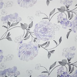 Шторы портьерные Блэкаут Японский пион сирень 190*260 2шт. 104958 - фото 85076