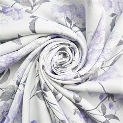 Шторы портьерные Блэкаут Японский пион сирень 190*260 2шт. 104958 - фото 85077