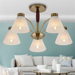 Люстра RIVOLI Meta 5xЕ27 40Вт классика 2058-305 - фото 85184