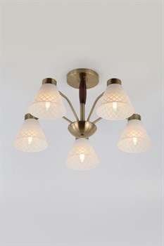 Люстра RIVOLI Meta 5xЕ27 40Вт классика 2058-305 - фото 85185