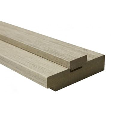 Коробка ОМИС дверная с пазами (пленка ПВХ, состоит из стойки-2,5шт) 2024*80*33 дуб беленый - фото 8534