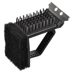 Щетка BOYSCOUT для чистки гриля (скребок, щетка, губка) 61334 - фото 85484