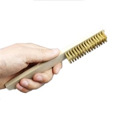 Щетка MAKO проволочная, проволока латунь 3 рядная 819603 - фото 85488