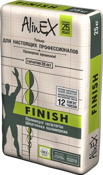 Шпатлевка ALINEX Finish Premium полимерная 25кг - фото 85667