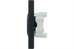 Розетка LEZARD VESNA двойная с/з, бакалит, черная матовая 742-4200-127B - фото 85698