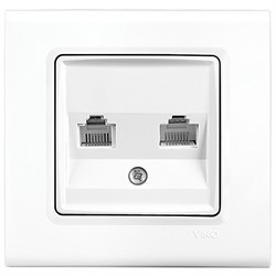 Розетка VIKO LINNERA S компьютерная двойная 91400034 арт.364-36120 - фото 85709