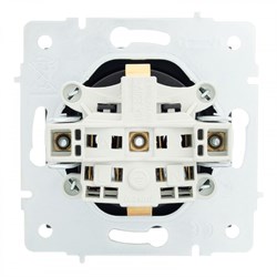 Розетка LEZARD VESNA с/з, бакалит, черная матовая 742-4288-122B (механизм) - фото 85757