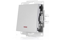 Выключатель LEZARD VESNA двойной с подсветкой платина 742-3588-112 (механизм) - фото 85781