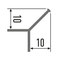 Профиль КТМ алюм. для кафеля 337-02М 2,7м золото - фото 85789