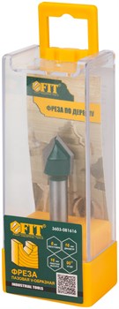 Фреза FIT пазовая V-образная D*H*L=10*10*46,5мм 3603-081010 - фото 85867