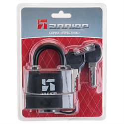 Замок АЛЛЮР навесной ВС1Ч- 376П влагозащ. 6 кл. d10мм (24,6) - фото 86102