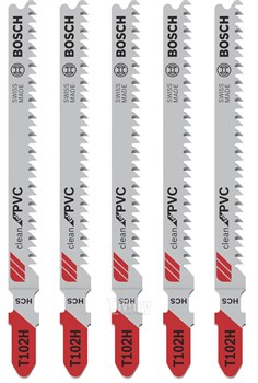 Набор пилок BOSCH 5шт T102H CleanPVC 2608667446 - фото 86218