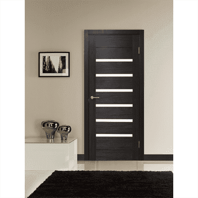 Полотно ОМИС дверное Лагуна светлое стекло (пленка ПВХ) 600*2000*34 венге - фото 8624