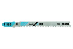 Пилки лобзиковые BOSCH T 118 B HSS 5шт 2608631014 - фото 86308