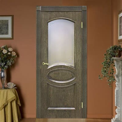 Полотно ОМИС дверное Лаура КР 600*2000*40 шервуд - фото 8633