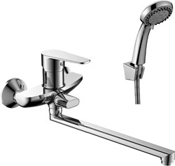 Смеситель Decoroom одноручный универсальный с поворотным изливом 300мм хром DR69043 - фото 86467