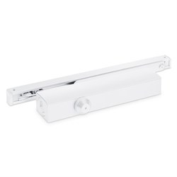 Доводчик NOTEDO дверной DC-045-155 SL+HO+DA+BC WHITE со скольз.тягой до 150 кг (6) - фото 86578
