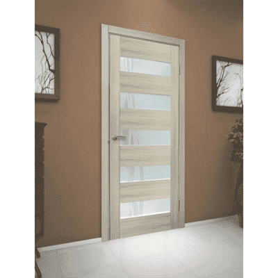 Полотно ОМИС дверное Форте ПО Лиана (пленка ПВХ) 600*2000*34 дуб беленый - фото 8686