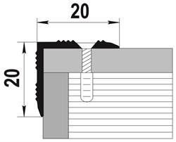 Профиль угловой ЛУКА ПУ 05-1.1350.045 - фото 86950