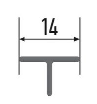 Профиль КТМ алюм. для кафеля 324-05М 2,7м черный - фото 86984