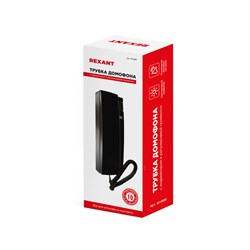 Трубка домофона REXANT с индикатором и регулировкой звука RX-320, черная 45-0320 - фото 87077