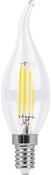 Лампа светодиодная Feron 11W 230V E14 4000К C35T LB-714 филамент 38012 - фото 87103