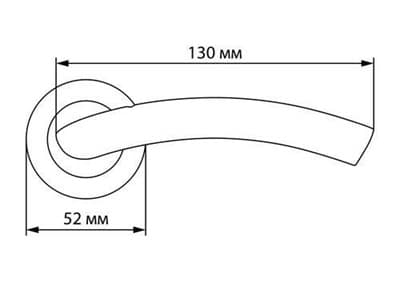 Ручка дверная ФЗ 04 AB - фото 8713