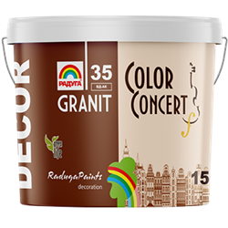 Штукатурка декоративная РАДУГА-35 DECOR GRANIT Colorl Consert Соловьиная серенада 15кг - фото 87183