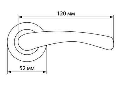 Ручка дверная ФЗ 03 AB - фото 8721