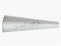 Плинтус ГЛАНЦЕПОЛ потолочный GP-14 Silver 100*80 (1уп-16шт) - фото 87252