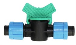 Кран МАСТЕРПРОФ проходной для ленты капельного полива ДС.060129 - фото 87453