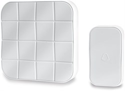 Звонок FERON электрический дверной, беспроводной (10 мелодий) белый Е-378 41434 - фото 87723