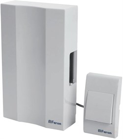 Звонок FERON электрический дверной, (1 мелодий) белый DB-101 41504 - фото 87760